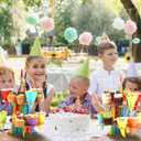 2 Pcs Art Paint Party Treat Stand with 48 Treat Cones Multicolor Paint Cupcake Stand Art Theme Painting Splatter Holder Dessert Holder Decoration for Birthday Baby Shower Supplies