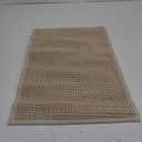 Color&Geometry Chenille Pile Small Bathroom Rugs Upgraded Denser, 16"x24" Non Slip Absorbent Beige Bath Mats for Bathroom Thin Fit Under Door, Washable Quick Dry
