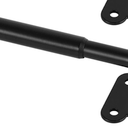 KXLife 1 Pack Adjustable Curtain Rod for Windows 30-54 Inch, 1/2" Diameter, Small Cafe Decorative Window Curtain Rod with Brackets (Black) (30-54 Inch, Black)