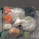 24 Pcs Bulk Assorted Rustic Harvest Artificial Pumpkins Foam Pumpkin in White Orange Green Teal for Fall Autumn Halloween Decoration Thanksgiving Party Home Kitchen Decor Baby Shower Wedding