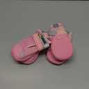 Hcpet Dog Shoes for Large Dogs, Breathable Dog Booties for Small Medium Dogs, Anti-Slip Dog Boots & Paw Protectors for Hot Pavement Winter Snow Hiking with Reflective Straps Pink Size 4 (#4 (Width 1.96 inch) for 36-43 lbs)