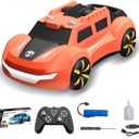 Dual Spray Remote Control Car Toy for Kids 4 5 6 7 8, 360Rotating RC Drift Car for Boys 5-7, 6-8 8-10 Years Old Boy Birthday Gift, Toys for 3 4 5 6 7 8 9 10 11 12 (Orange)