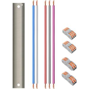 32" Ceiling Fan Downrod, 1" Outside DiameterBrushed Nickel Extension Downrod Including 5 Extension Wires and 4 Wiring Clips(No Threads)