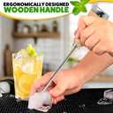 Ice Pick Tool with Stainless Steel Needle & Wooden Handle  Ice Picks for Breaking Ice In Freezer with Ergonomic Handle for Secure Grip  Designs for Kitchens, Bars & Camping Easy Breaking