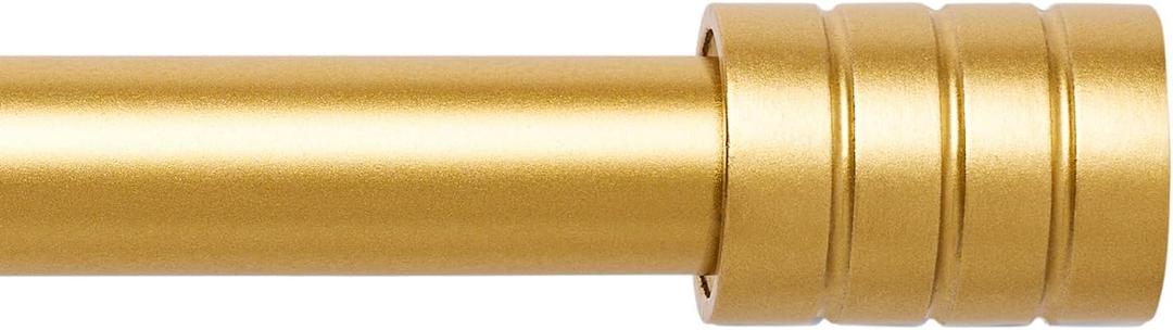 Gold Curtain Rods for Windows 30 to 52 Inch,3/4 Inch Curtain Rod Set For Indoor and Outdoor,Easy to Install