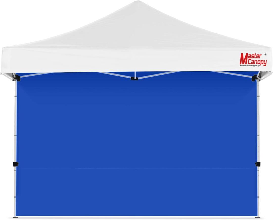 MASTERCANOPY 12x12ft Canopy SunWall Instant Canopy SideWall for Pop Up Canopy Tent Gazebos, UV Protection Sidewall Only, Spliceable (1 Pack, Blue)