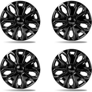 16 Inch Gloss Black Wheel Covers Hubcaps for 2015-2025 Ford Transit 150 250 350 350HD SRW, Only Fits 5-Lug Factory Steel Wheels, OEM Replacement CK4Z-1130-J, CK4Z-1130-D, 4-Pack
