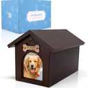 PAWCEPTIVE Dog Urns for Ashes, Pet Memory Box Keepsake with Photo Display and Dog Tag Hook, Personalized Pet Urns for Dogs as a Perfect Dog Memorial or pet Remembrance Gift