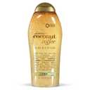 OGX Smoothing + Coconut Coffee Exfoliating Body Scrub with Arabica Coffee & Coconut Oil, Moisturizing Body Wash for Dry Skin, Paraben-Free with Sulfate-Free Surfactants, 19.5 Fl Oz