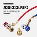 Lichamp Car A/C R1234YF R134A Adapters, AC R134 R1234 R 134A 1234YF Quick Couplers Connectors Kit