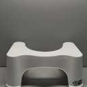 Squatty Potty The Original Bathroom Toilet Stool Height, White, 9 Inch (Pack of 1)