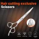 High-end Professional Extremely Very Sharp Barber Hair Cutting Scissors Hairdresser Shears For Hair 5.5 Inch Haircut Scissor Made Of Stainless Steel Alloy For Hairdressing Salon and Home Use
