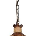 Rustic Antler Pendant Light, Deer Antler Light Fixtures for Kitchen Island Ceiling Fixture Table Sink (Bulb Base E26,1-Light, Brown)