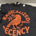 Radicalized by Basic Decency Peace Dove Equality Tee T-Shirt, M, Black