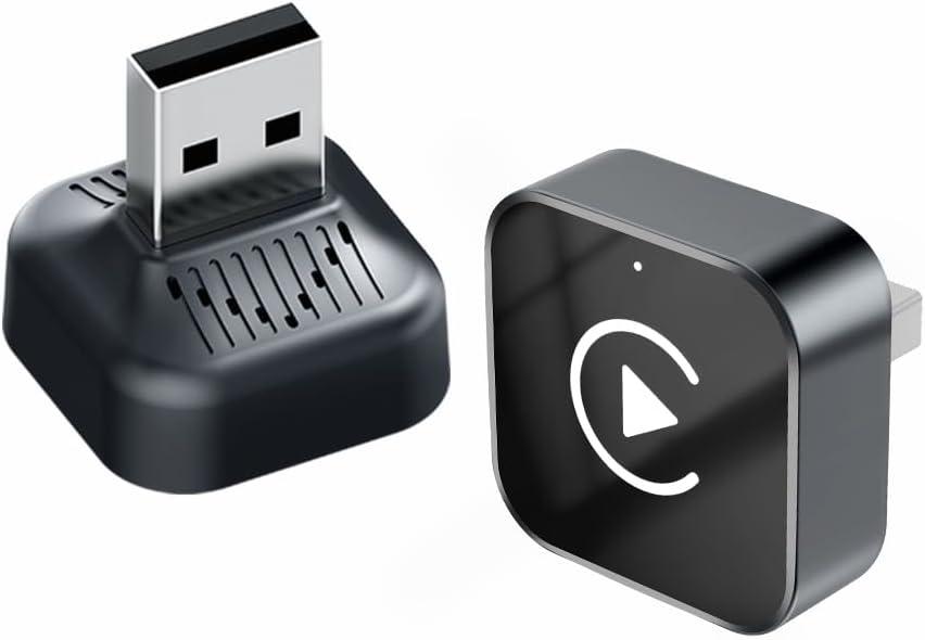 Wireless CarPlay Adapter for iPhone, Android, 2026 Upgrade Convert Wired to Wireless Apple CarPlay Adapter, Mini Size USB Design for Cars with Type-C Extension Cables, Stable Control, Plug and Play