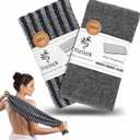 Exfoliating Washcloth Towel, Back Scrubber for Shower for Women, Exfoliating Body Scrubber, Loofah Sponge Wash Cloth, Korean Japanese Exfoliating Shower Towel, Exfoliator Washer for Bath