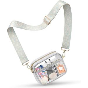 KETIEE Clear Crossbody Bag, Stadium Approved Clear Purse Bag for Concerts Sports Events Festivals
