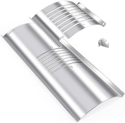 Hiorucet Flame Broiler Kit for Pit Boss Pro Series 1100 Pellet Grills, PB1100PS1 Replacement Parts with Flame Broiler Slide Cover and Bottom for Pitboss Smoker Accessories, Right-Side Adjusting Bar.