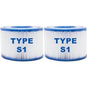 2 x Pool Filter Cartridges Pool Filters, Cartridge for Above Ground Pool Filter, Cartridge Accessory for Use in 300 Gallon Easy Set Pool Filter Pump (2 Pack, Type S1)
