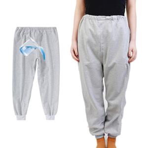 WEEOATAR Diaper Pants Urinary Incontinence Pants Patient Care Trousers,Reusable,Leak-Proof and Washable Adaptive Apparel for Women on Periods,Bedridden,Elderly,Mobility Impaired(Long,Grey,L)