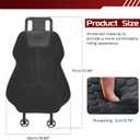 Lumbar Support Pillow for Car Improve Lower Back Pain Relief & Sitting Posture Back Support,Gel Lumbar Seat Cushion for Car,Gel Car Seat Back Support Ergonomic Lumbar Comfort for Long Sitting,Black, 34.65*16.34''