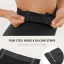 FeelinGirl Body Shaper Tummy Control Shapewear Underwear High Waisted Shaping Briefs Panty Girdle (Black, M/L)