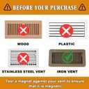 Strong Magnetic Vent Covers 10 Piece - PVC Magnetic Material, Easy to Cut 5.5inch. x 12inch. Flexible Vent Covers for Residential HVAC, Ceiling Floor and RV