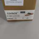 COFACE Womens Flip Flops with Arch Support Ladies Fashion Lightweight Wedge Flip Flops Comfortable Yoga Mat Sole Summer Platform Thong Sandals (11, Black Tan)