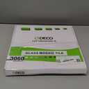 LSDECO 5 Sheets Glass Mosaic Tiles Backsplash, Pool Tiles, 12" x 12" Kitchen Backsplash Tile, Glass Tiles for Bathroom Border Shower Wall (5 Sq.Ft Azure) (5 Sheets (5 Sqft), Azure)