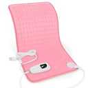 Deepsoon Heating Pad,Electric Heating Pads for Back,Neck,Moist Heating Pad for Abdomen Shoulder Knee Legs,Dry/Moist Heat&Auto Shut Off,Mother's Day Birthday for Men and Women,BabyPink,33x17 Inch Pink