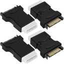 SATA to Molex IDE Adapter - Male to Male Cable Converter for Hard Drive HDD SSD Power - 4 Pcs