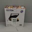 OSTBA Panini Press Grill Indoor Sandwich Maker with Temperature Setting, 4 Slice Large Non-stick Versatile Grill, Opens 180 Degrees to Fit Any Type or Size of Food, Removable Drip Tray, 1200 W