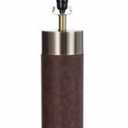 Stylecraft Natural Leather and Gold Table Lamp, 1 ct