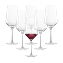 ZWIESEL GLAS Pure Bordeaux Red Wine Glass (Set of 6), Bordeaux Glasses for Red Wine, Dishwasher-Safe Tritan Crystal Glasses, Made in Germany (23 Ounce)