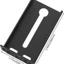 LONTAN 6 Pairs Rear Mounting Brackets for Drawer Slide Black Metal Brackets for Cabinet Gildes Drawer Track Guide Kitchen Replacement Parts for 1.77 inch(45mm) Width Furniture