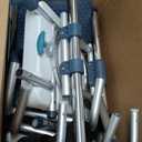 Sliding Shower Chair Tub Transfer Bench with Swivel Seat, Shower Bench for Elderly and Disabled, with Security Belt, 360 Rotation, Slides and Rotates, Adjustable,one Touch Slide Button, Dark Blue