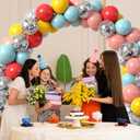 3 x 50PCS Nile Blue, Lemon Yellow, Silver Sequins Latex Balloons Birthday Decorations, 12 Inch Balloons, Perfect for Birthday Party, Friend Get-Together, Park, School, Nostalgic Party Decorations (A-5)