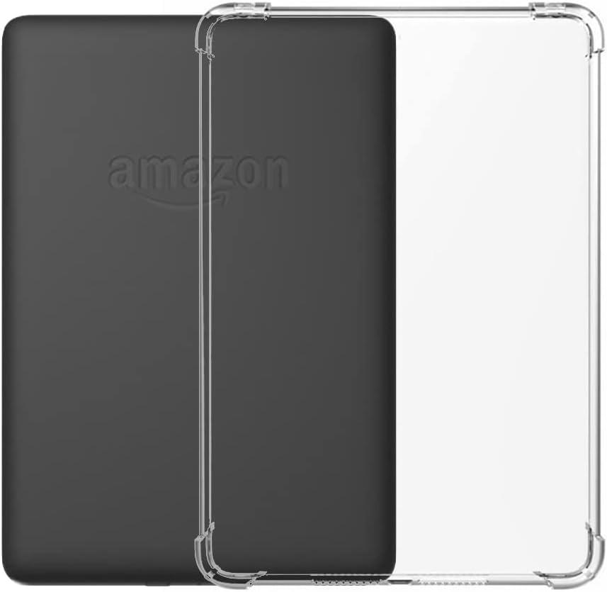 Kindle Cover for 6" Kindle 10th Gen (2019) - Military Drop Protection, Slim Fit, Non-Slip TPU Bumper, Clear
