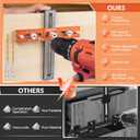 Cabinet Hardware Jig, Cabinet Handle Template, Cabinet Installation Tools With Adjustable Knob, Punch Locator Precision Woodworking Drill Guide For Drawer, Cupboard, Door, File Shelves