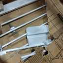InnoTruth 27-36.6 in Wide Baby Gate for Stairs and Doorways, White