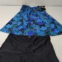 Hanna Nikole Women Two Piece Plus Size Swimsuit Tankini Set Tummy Control Bathing Suit with Shorts Blue Flower 20 Plus
