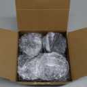 OverNews 2oz Amber Glass Jar Travel Size, 4PCS Empty Cosmetic Lotion Container with Black Lid & Spatula, Small Mini Jar for Beauty