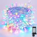 Joomer Easter String Lights 65FT 200 LED String Lights with 8 Modes Timer Connectable Waterproof Plug-in Indoor Outdoor Pastel Fairy lights for Easter Decorations