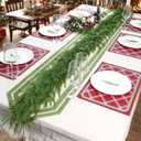 6 FT Christmas Norfolk Pine Garlands, Real Touch Realistic Artificial Christmas Garland, Artificial Greenery Garland for Christmas Table Wall Fireplace Mantle Indoor Outdoor Decorations (6 FT)