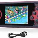 16 Bit Handheld Game for Kids Built-in 230 HD Classic Retro Video Games USB Rechargeable 3.0 Inch Childrens Travel Electronics Toys Portable Gaming Player System Gift for Boys Girls Ages 4-8-12
