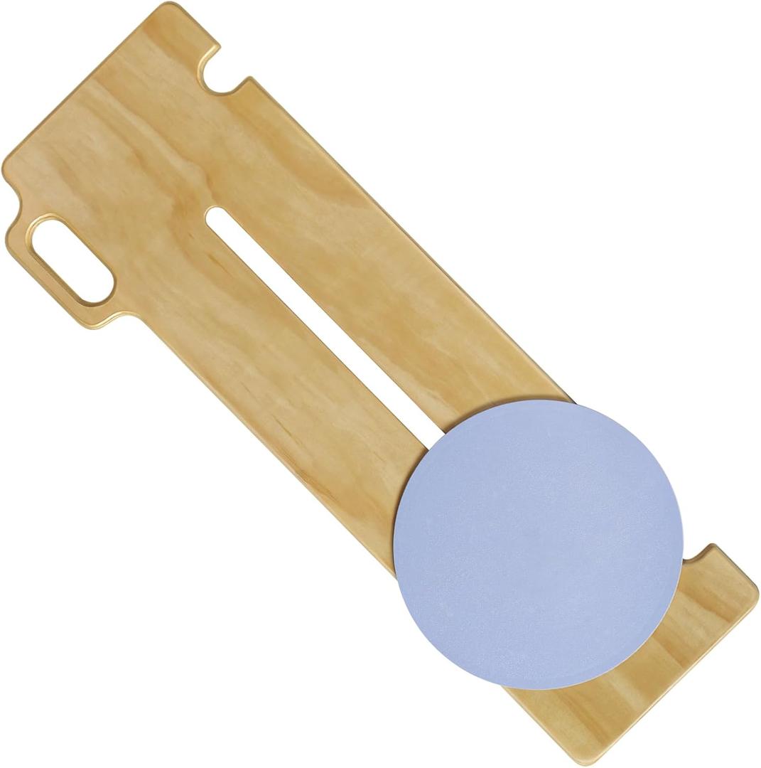 Transfer Board Patient Slide Assist Device for Transferring Patient Elderly, and Disabled from Wheelchair to Bed, Toilet, Bathtub, Sliding Boards Platform with Single Handle (33" x 12" x 0.7")