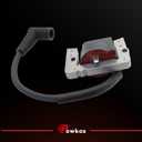 ignition coil with spark plug 36344A Compatible with Tecumseh OHV110 OHV130 OHV135 to OHV175 OHV180 OV358EA OV490EA Replaces 36344 37137