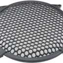 2pcs 12 Inch Speaker Grille Cover ABS Mesh with Mounting Screws Plastic Mesh Cover Stage Box Exterior Mesh Cover Plastic Legged Mesh Frame Sound Speakers for Home Audio Black