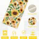 Table Runner Sunflower Leaves Table Runners Summer Seasonal Kitchen Dinning Decor for Indoor Outdoor Holiday Home Wedding Party 13x70 Inch