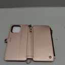 for iPhone 16 Pro Max Wallet Case Magnetic [Compatible with Magsafe] [RFID Blocking Card Holder] [Zipper] [Strap] Detachable Drop-Proof Phone Cases for iPhone 16 Pro Max 6.9", Champagne Gold